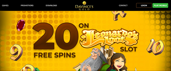 DaVinci's Gold no deposit forum.png