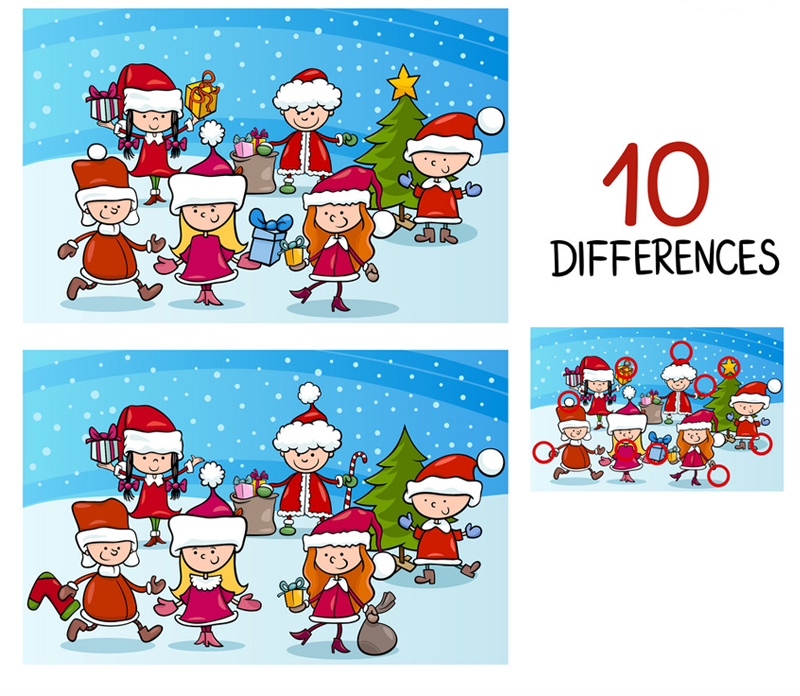 Printable Spot The Difference Pictures With Answers